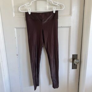 Koral Lustrous High Rise Legging in Chocolate size medium